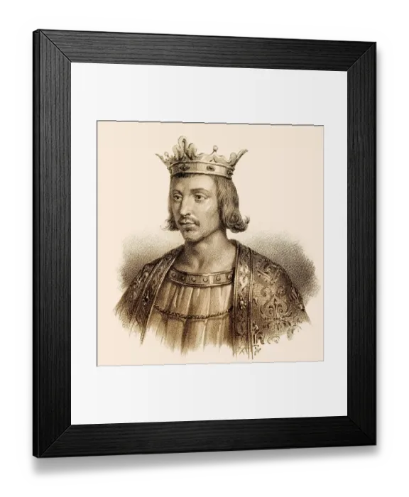 Framed Print : Childebert III, called the Just