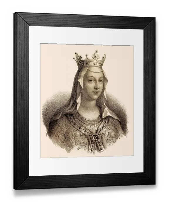 Framed Print : Clotilde or Chrodochild, wife to Dagobert III Framed Print : Clotilde or Chrodochild, wife to Dagobert III