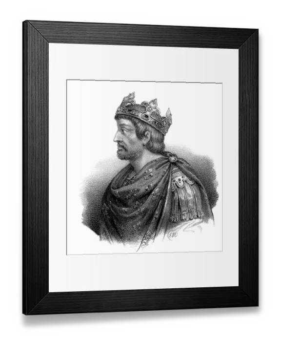 Framed Print : Pepin le Bref, Pepin the Younger