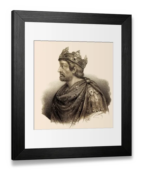 Framed Print : Pepin le Bref, Pepin the Younger Framed Print : Pepin le Bref, Pepin the Younger