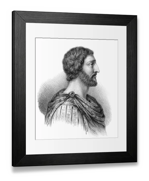 Framed Print : Charlemagne, Charles the Great or Carolus Magnus