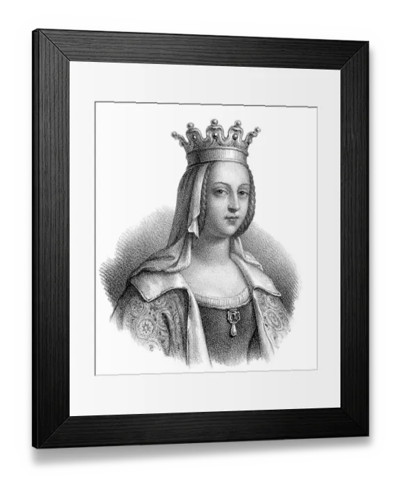 Framed Print : Hildegarde de Vintzgau or Hildegard Framed Print : Hildegarde de Vintzgau or Hildegard