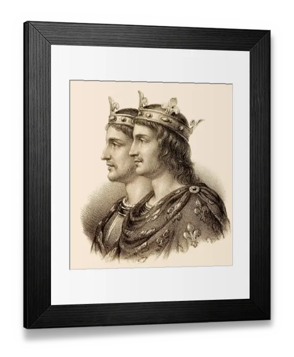 Framed Print : Louis the Younger or Louis III Framed Print : Louis the Younger or Louis III