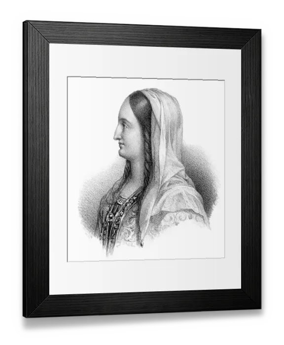 Framed Print : Ermentrude of Orleans, Irmentrud
