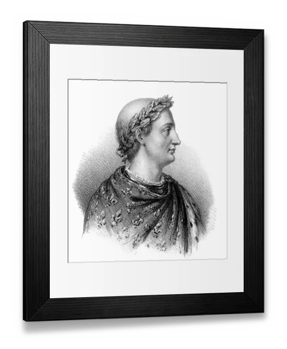 Framed Print : Charles the Bald, Karl II. Charles II dit le Chauve Framed Print : Charles the Bald, Karl II. Charles II dit le Chauve