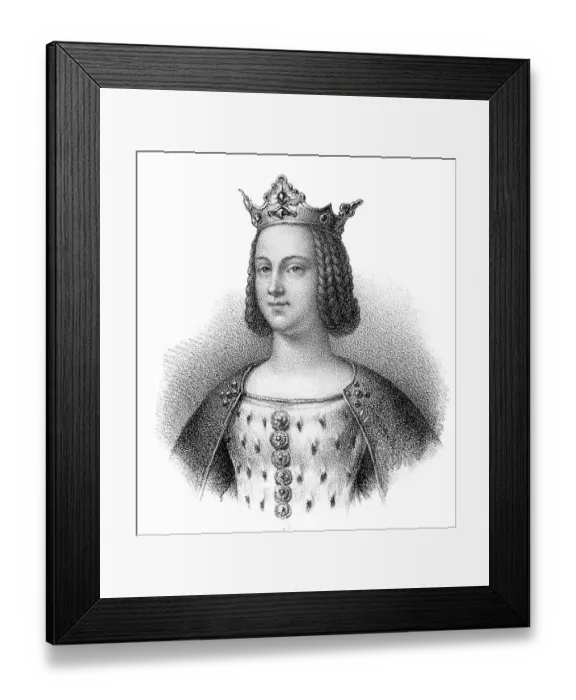 Framed Print : Saint Richardis, Richgard, Richardis of Swabia or Richarde de Souabe