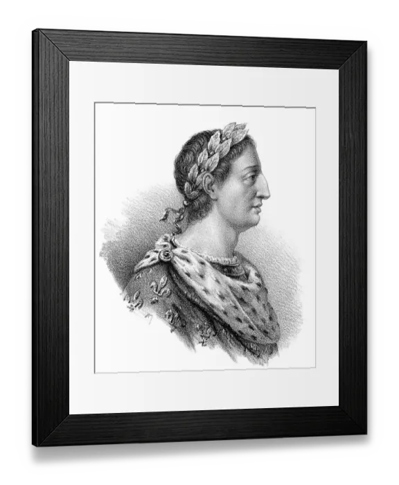 Framed Print : Charles III, called the Simple or the Straightforward
