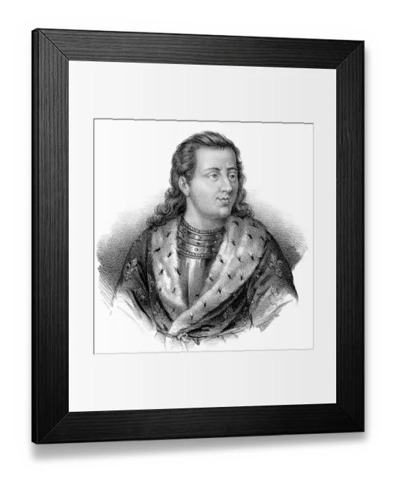 Framed Print : Odo, Eudes or Odon, c. 859-898