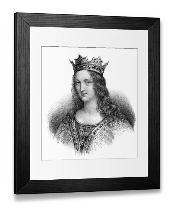 Framed Print : Adelaide-Blanche of Anjou, c.  940-1026