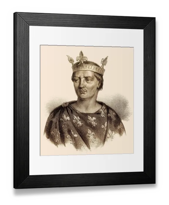 Framed Print : Robert II, 972-1031, called the Pious