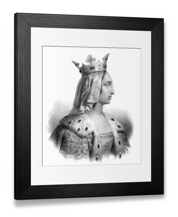 Framed Print : Blanche of Castile, Blanca de Castilla Framed Print : Blanche of Castile, Blanca de Castilla