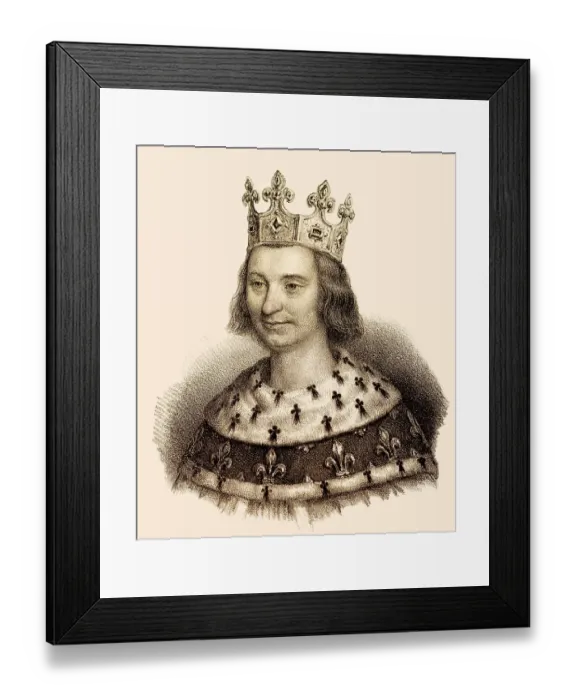 Framed Print : Louis IX or Saint Louis, Ludwig IX Framed Print : Louis IX or Saint Louis, Ludwig IX