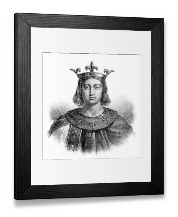 Framed Print : Philip IV, Philippe IV le Bel, Philipp IV
