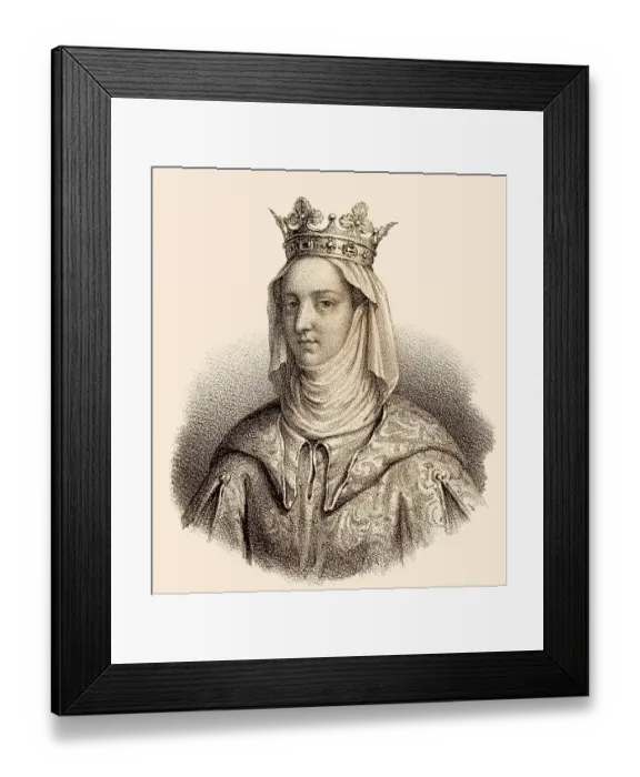 Framed Print : Joan I, Jeanne I de Navarre, Johanna I Framed Print : Joan I, Jeanne I de Navarre, Johanna I