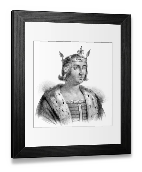 Framed Print : Louis X, Ludwig X. Louis X le Hutin