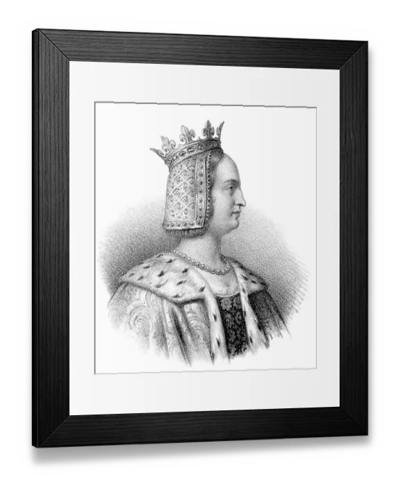 Framed Print : Joan II, Countess of Burgundy, Jeanne II de Bourgogne ou Jeanne I d'Artois Framed Print : Joan II, Countess of Burgundy, Jeanne II de Bourgogne ou Jeanne I d'Artois