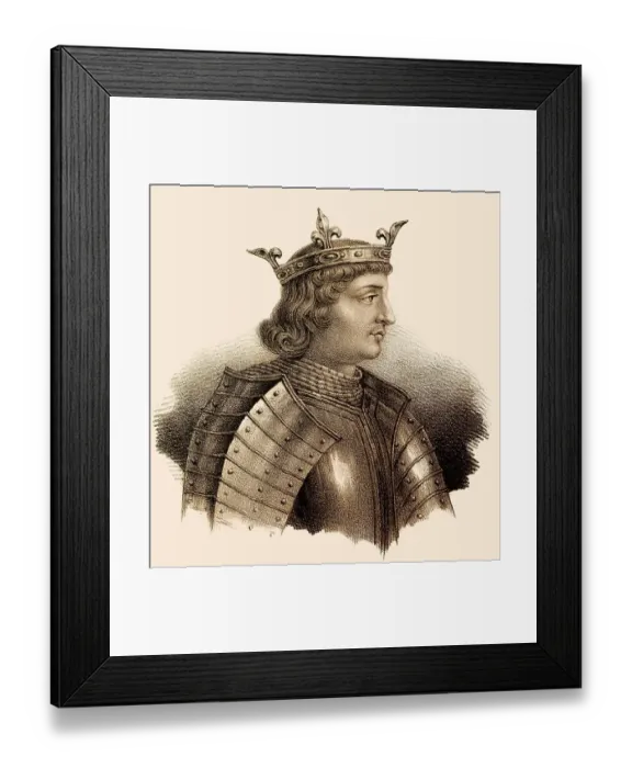 Framed Print : Charles IV the Fair, Charles IV le Bel Framed Print : Charles IV the Fair, Charles IV le Bel