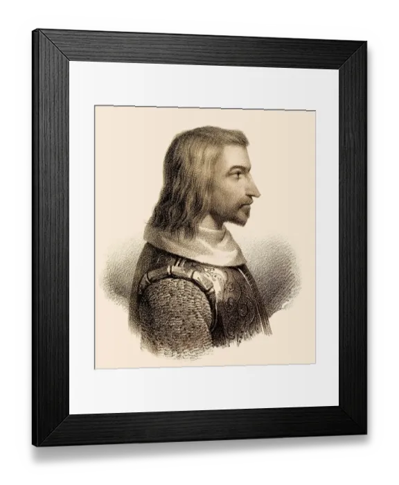Framed Print : John II, Jean II, Johann II. 1319-1364