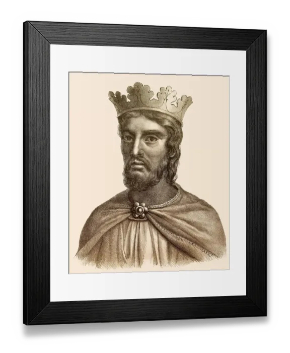 Framed Print : Louis IV, c. 920-954, called d'Outremer or Transmarinus Framed Print : Louis IV, c. 920-954, called d'Outremer or Transmarinus