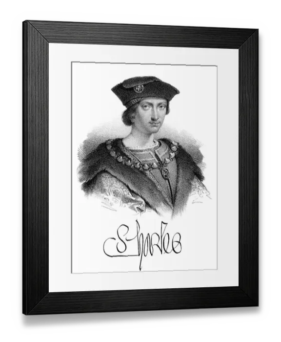Framed Print : Charles VIII, Karl VIII. called the Affable Framed Print : Charles VIII, Karl VIII. called the Affable