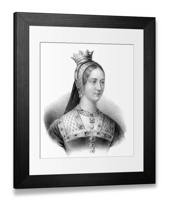 Framed Print : Mary Tudor, 1496-1533, Queen of France as the third wife of Louis XII of France