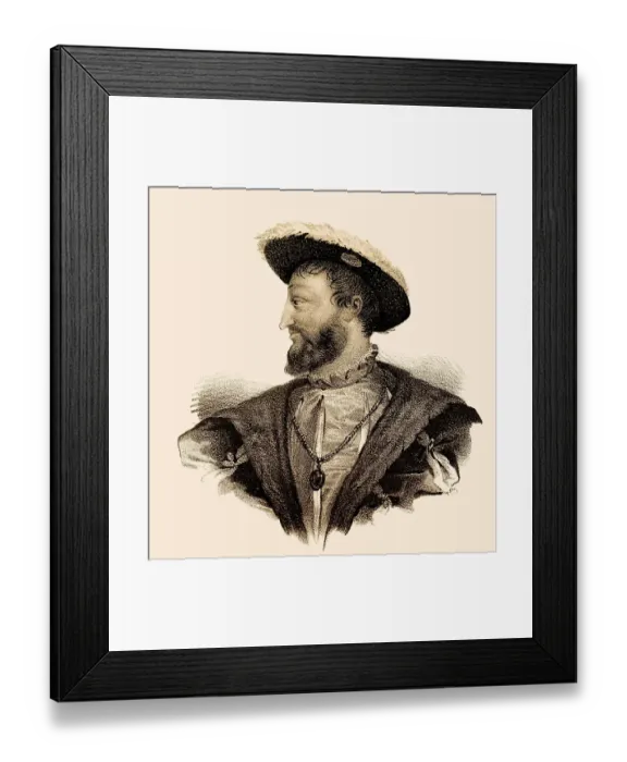 Framed Print : Francis I, Francois I, Franz I
