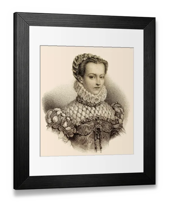 Framed Print : Elisabeth of Austria, 1554-1592