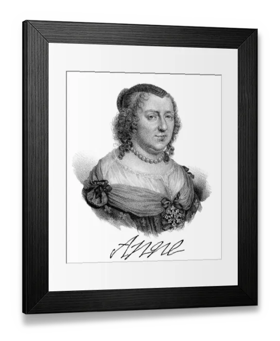 Framed Print : Anne of Austria, Anne d'Autriche