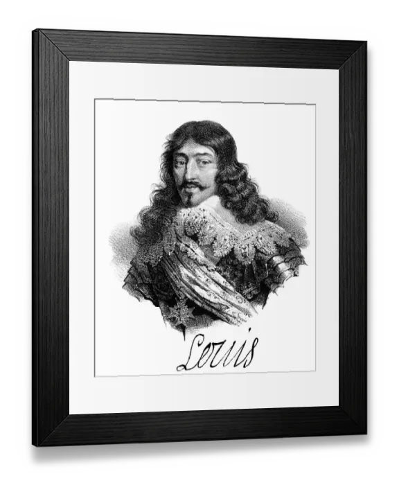 Framed Print : Louis XIII, Louis le Juste, Ludwig XIII
