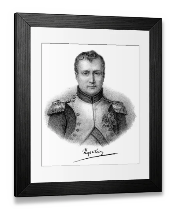 Framed Print : Napoleon Bonaparte, 1769-1821, Emperor of the French as Napoleon I Framed Print : Napoleon Bonaparte, 1769-1821, Emperor of the French as Napoleon I