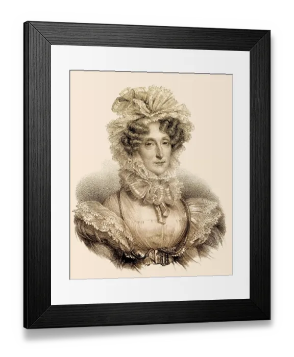Framed Print : Maria Amalia of Naples and Sicily
