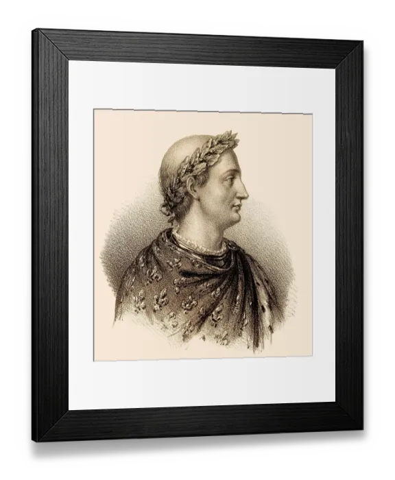 Framed Print : Charles the Bald, Karl II. Charles II dit le Chauve Framed Print : Charles the Bald, Karl II. Charles II dit le Chauve