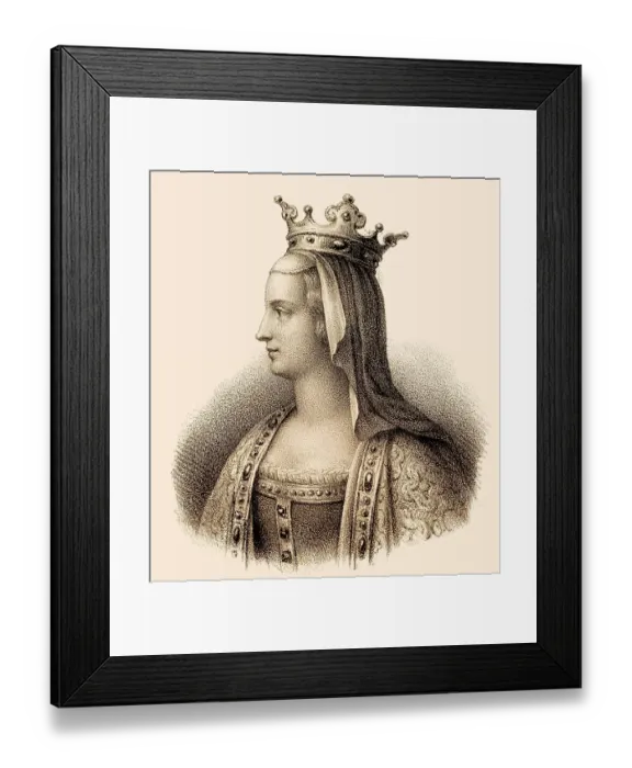 Framed Print : Adelaide of Paris or Aelis, Adelheid von Friaul