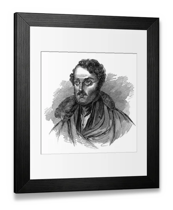 Framed Print : Anton Alexander Graf von Auersperg or Anastasius Gruen