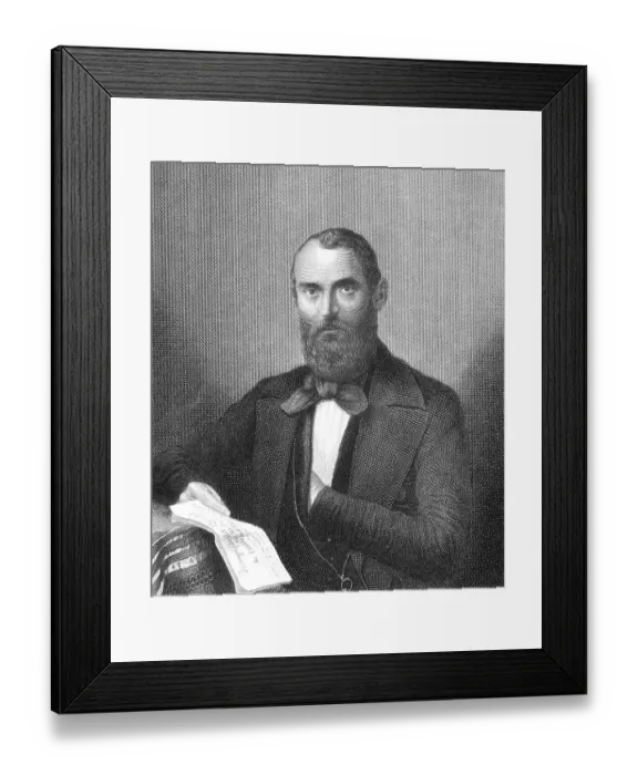 Framed Print : Ludewig Gottlieb Carl Nauwerck