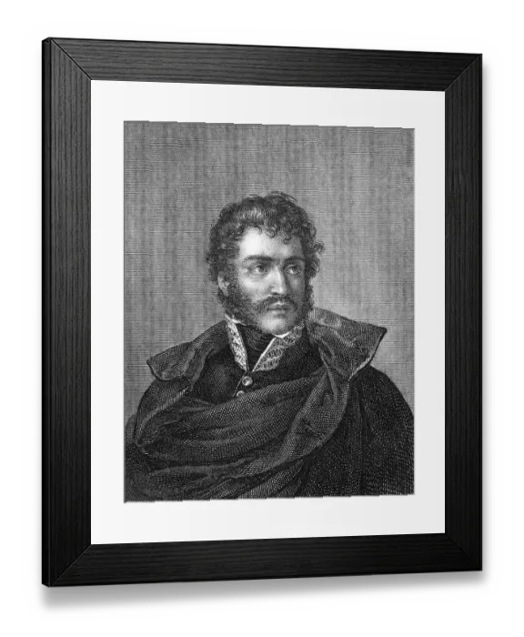 Framed Print : General Martin Francisco Javier Mina y Larrea