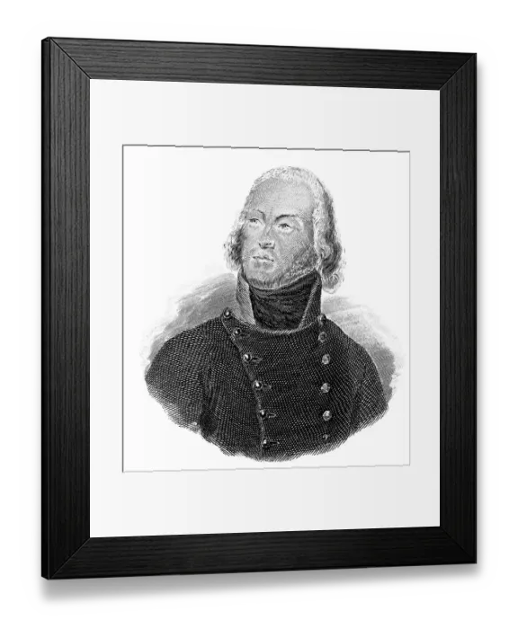 Framed Print : Louis Lazare Hoche, 1768-1797, a French soldier