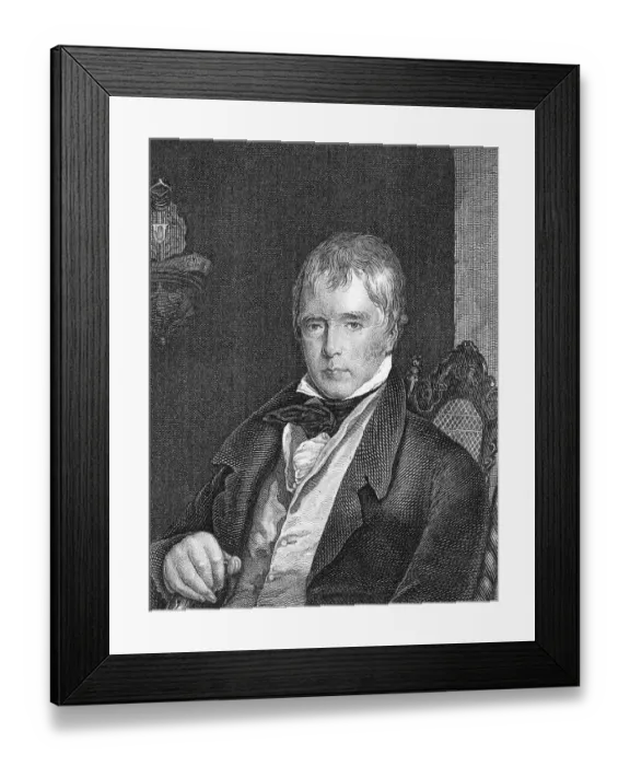 Framed Print : Sir Walter Scott, 1st Baronet of Abbotsford