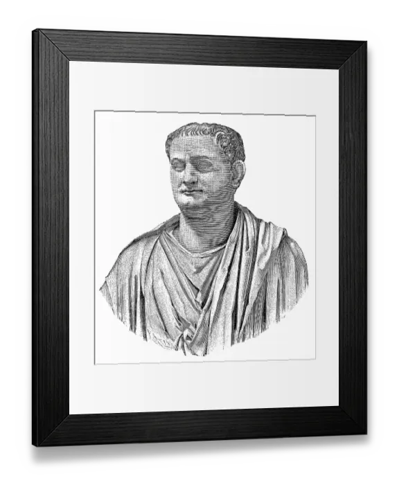 Framed Print : Titus or Titus Flavius Caesar Vespasianus Augustus Framed Print : Titus or Titus Flavius Caesar Vespasianus Augustus