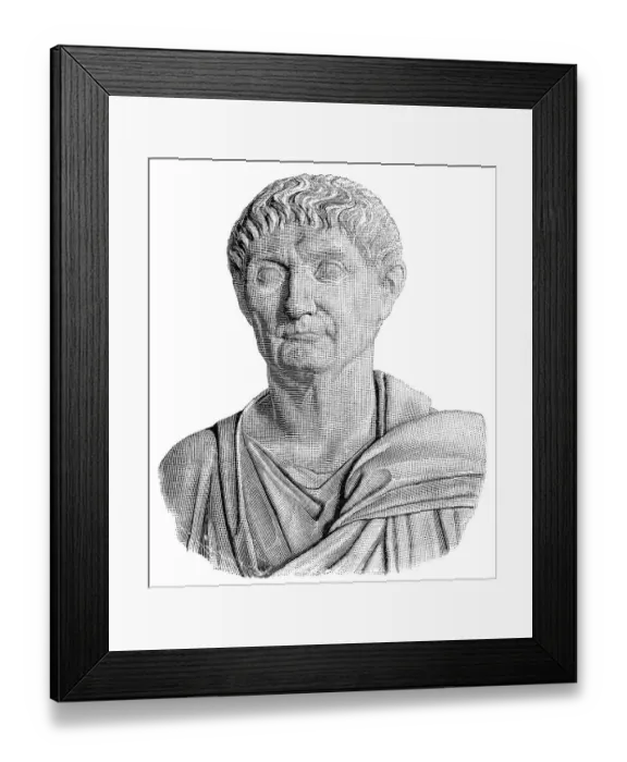 Framed Print : Diocletian or Gaius Aurelius Valerius Diocletianus Augustus