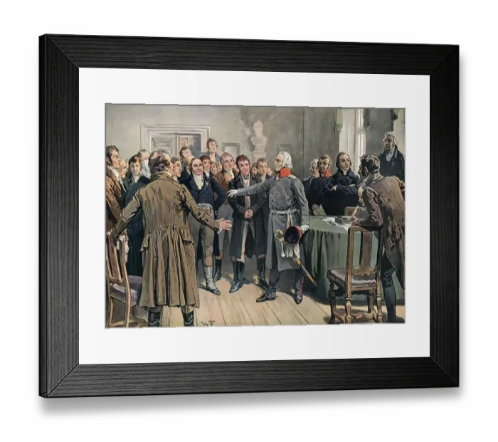 Framed Print : Graf Yorck von Wartenburg addressing the East Prussian Estates on 5 February 1813 Framed Print : Graf Yorck von Wartenburg addressing the East Prussian Estates on 5 February 1813