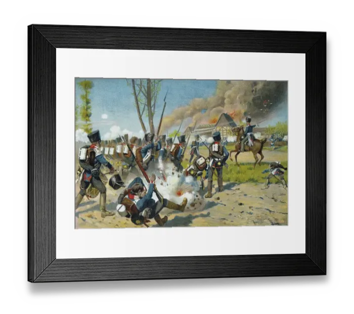 Framed Print : The Battle of Luetzen or Schlacht von Grossgoerschen Framed Print : The Battle of Luetzen or Schlacht von Grossgoerschen