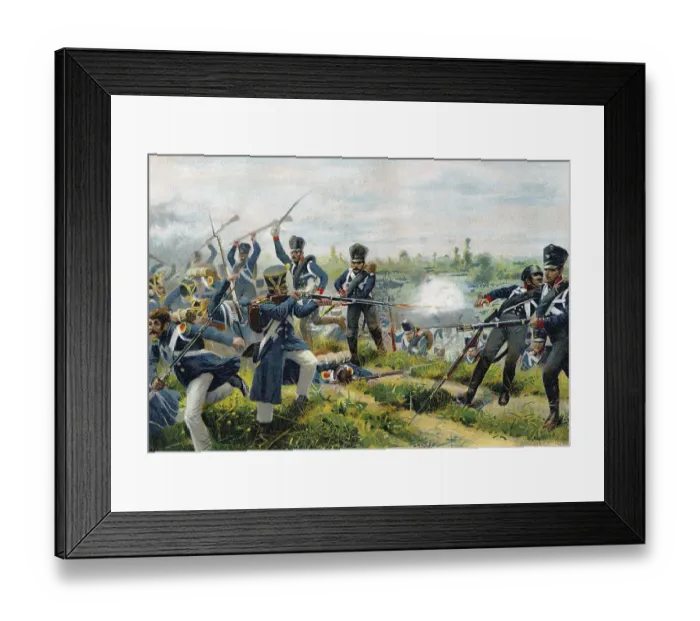 Framed Print : The Battle of Wartenburg, October 3 Framed Print : The Battle of Wartenburg, October 3
