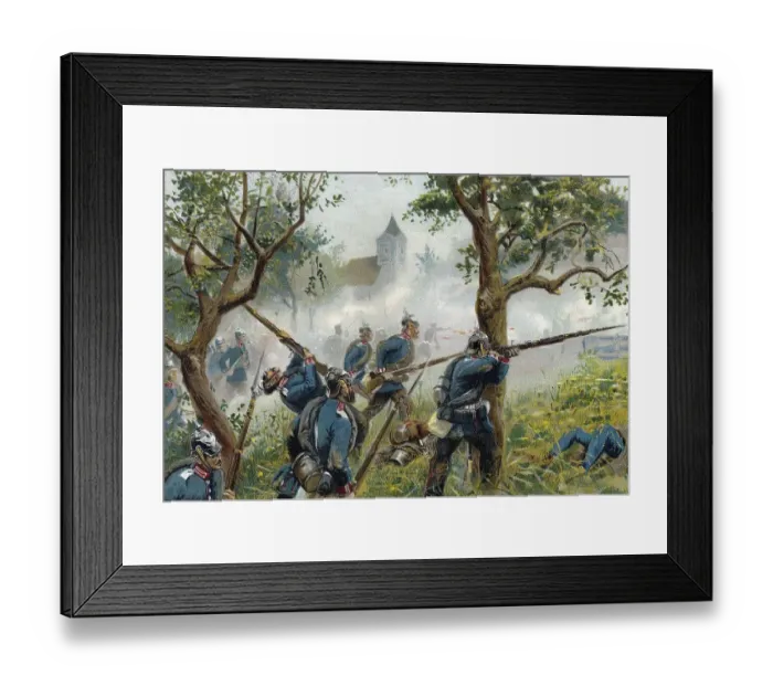 Framed Print : The Battle of Koeniggraetz or the Battle of Sadowa Framed Print : The Battle of Koeniggraetz or the Battle of Sadowa