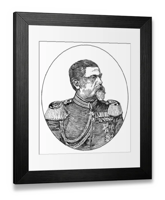 Framed Print : Ludwig Samson Arthur Freiherr von und zu der Tann