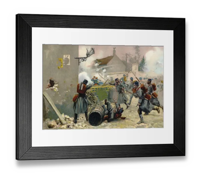Framed Print : Battle of Villiers or Villiers-Champigny