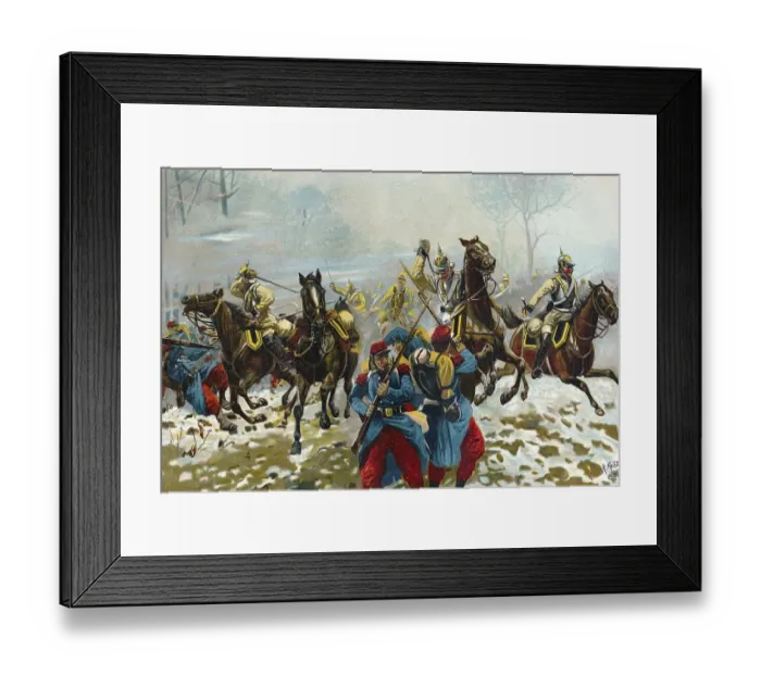 Framed Print : The Battle of Loigny-Poupry, Bataille de Loigny Framed Print : The Battle of Loigny-Poupry, Bataille de Loigny