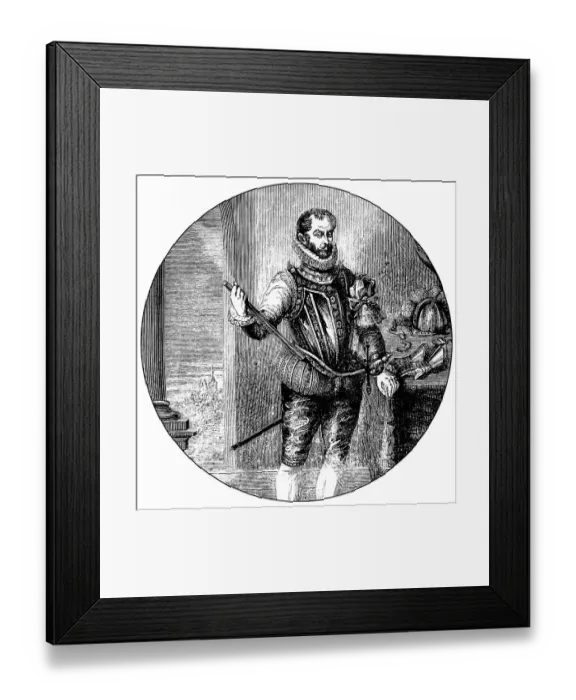 Framed Print : Portrait of William of Nassau-Dillenburg