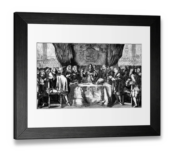 Framed Print : The nomination of Prince of Orange