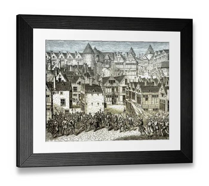 Framed Print : Antwerp revolution, Spanish Netherlands